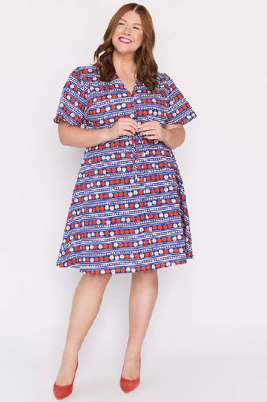 Overstock Siena Cotton Adoring Apples Dress