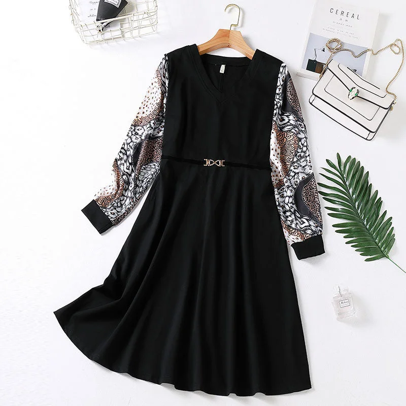 Savings Spectacular Lauralin Plus Size Work Long Sleeve Dress