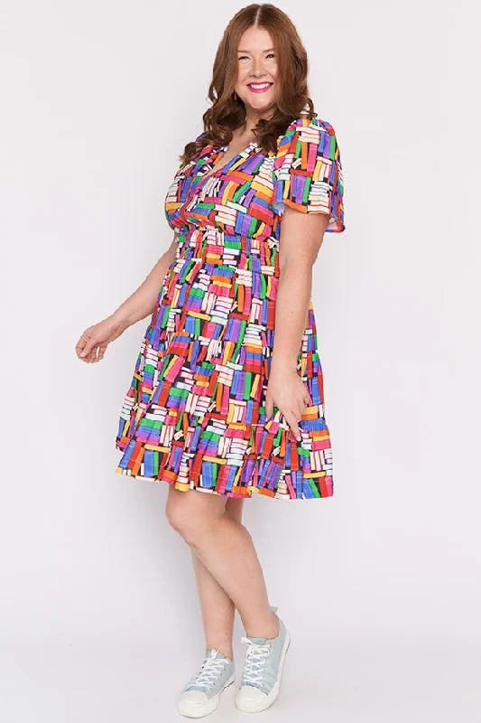 Savings Galore Arianna Book Bliss Dress