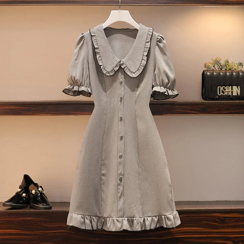 Bonus Savings Laren Plus Size Grey Dress