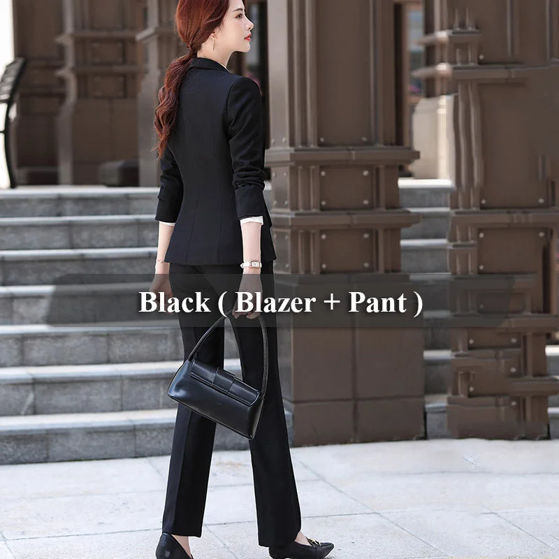 2 Piece Black Pant Suit