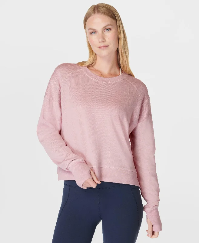 After Class Crop Sweatshirt Sb5622c Pirouette-Pink