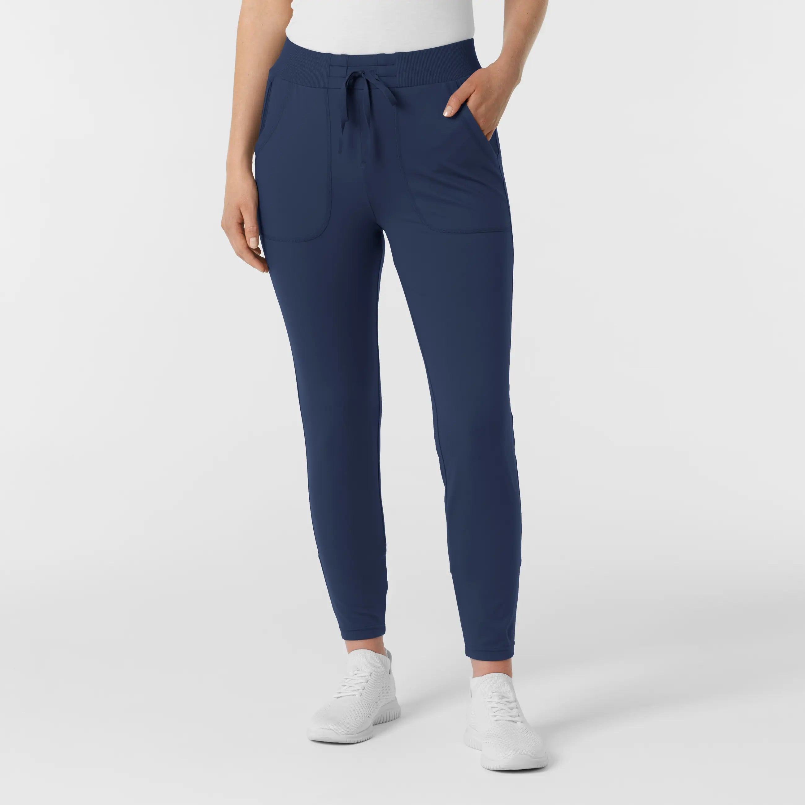 Wink Knit Women's Track Scrub Pant - Navy