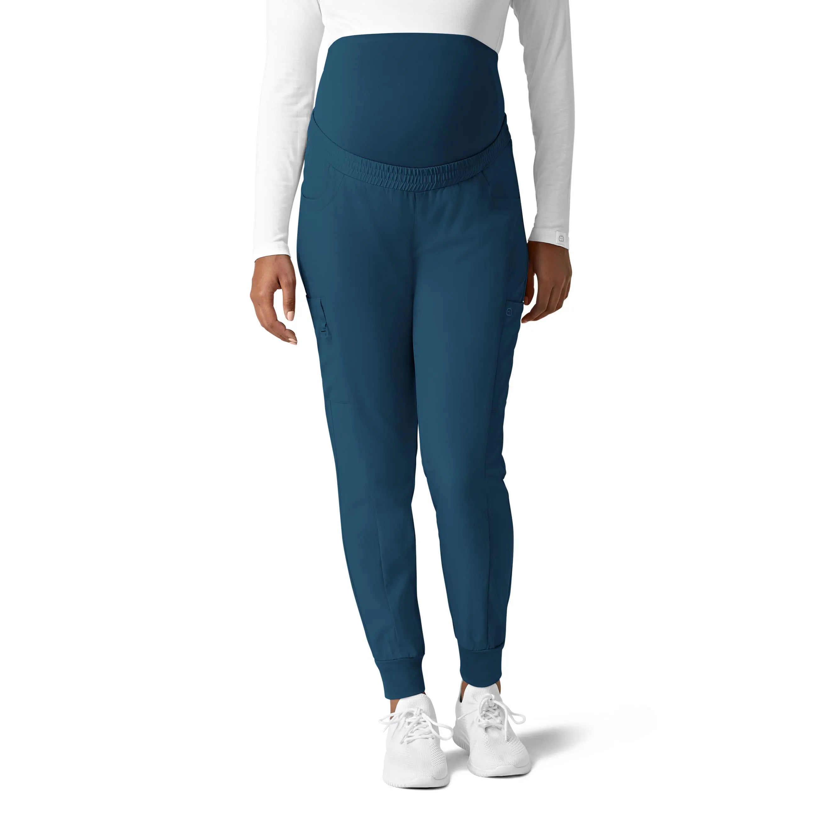 Wink Maternity Jogger Scrub Pant - Caribbean Blue