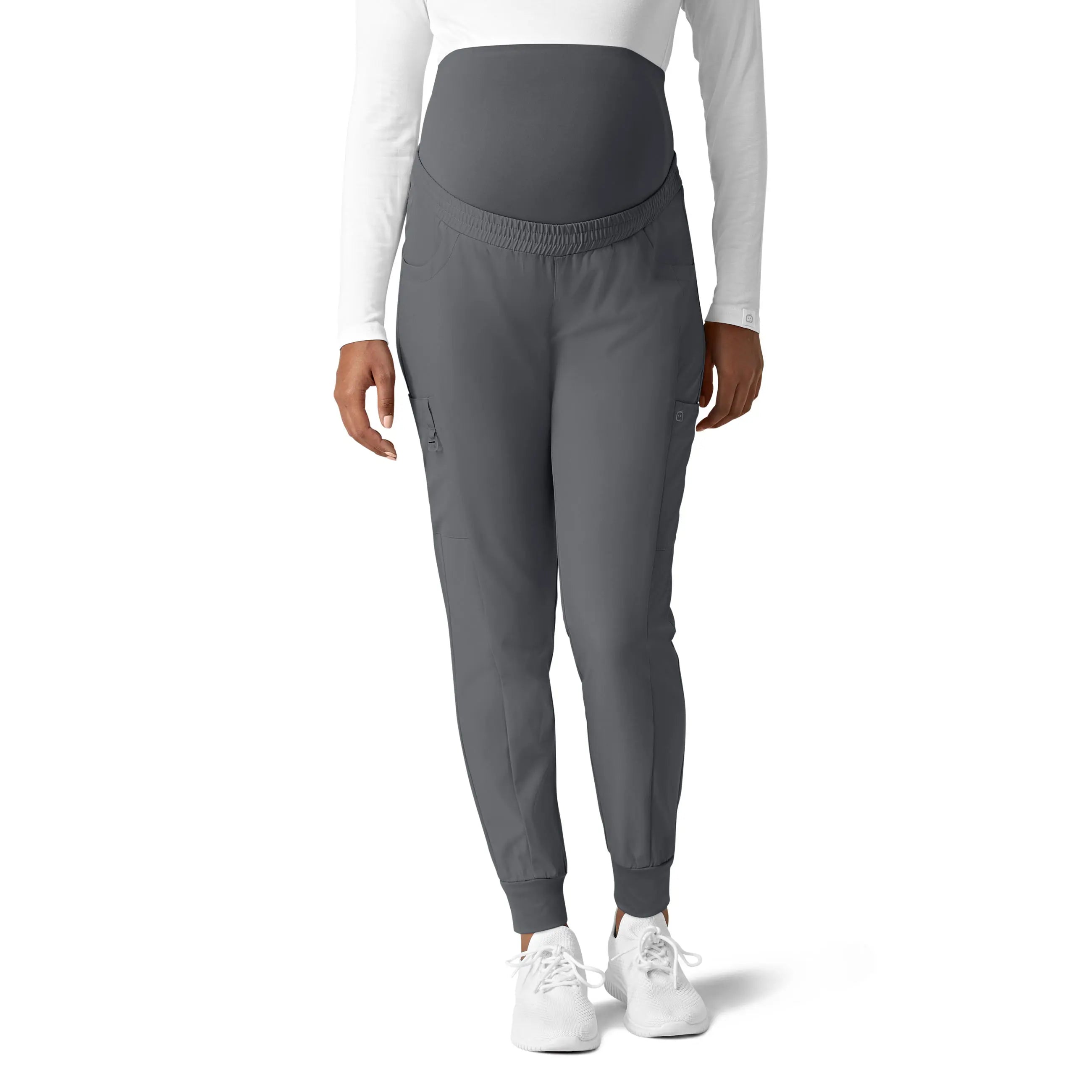 Wink Maternity Jogger Scrub Pant - Pewter