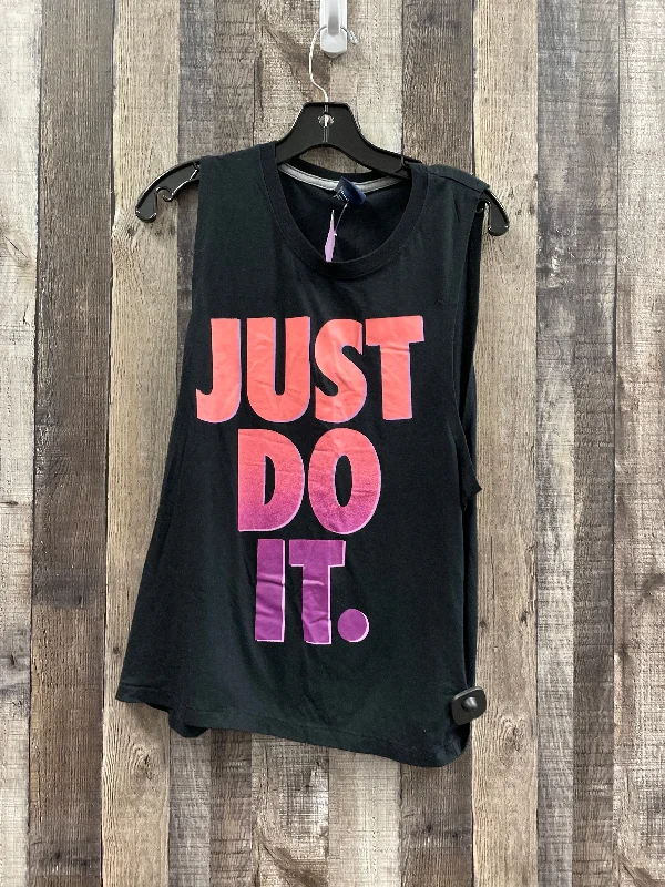 New Markdowns Black Athletic Tank Top Nike, Size M