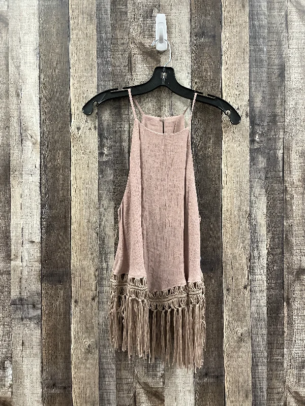 Instant Discount Brown Top Sleeveless Mustard Seed, Size S