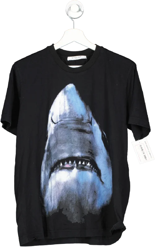 GIvenchy Black Jaws Motif T Shirt UK L