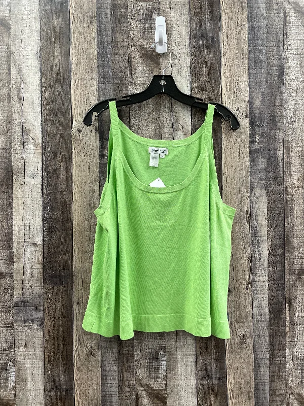 Lowest Price Green Top Sleeveless Basic Coldwater Creek, Size 2x
