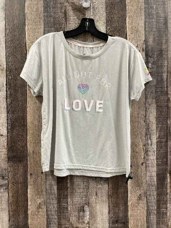 Take Advantage Grey Top Short Sleeve Cme, Size S
