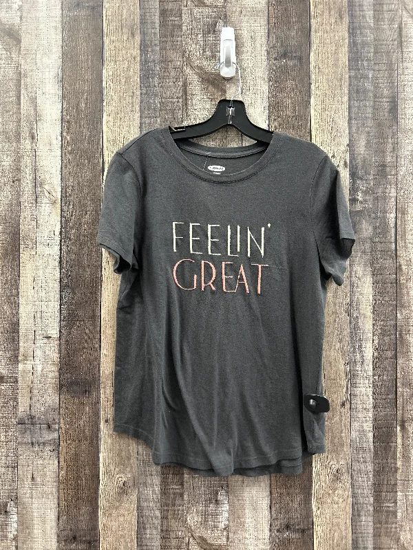 Mega Deal Grey Top Short Sleeve Old Navy, Size M
