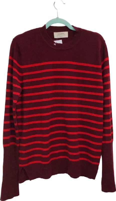 La Ligne Red Striped Cashmere Jumper UK M