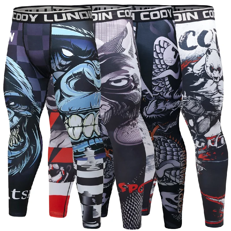 Price Blitz Mens Gym Compression Leggings Sport Training Pants Men Running Tights Trousers Men Sportswear Dry Fit Jogging Pants Yoga Bottoms
