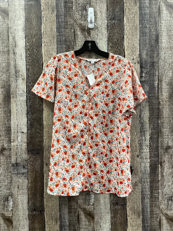 Hurry In Multi-colored Top Short Sleeve Davi & Dani, Size S