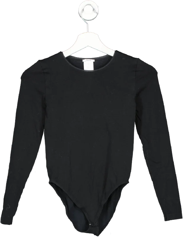 N21 Wolford Black Longsleeve Bodysuit UK XS