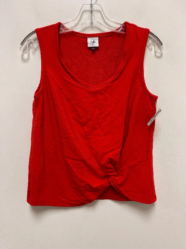 Savings Alert Orange Top Sleeveless Cabi, Size Xs