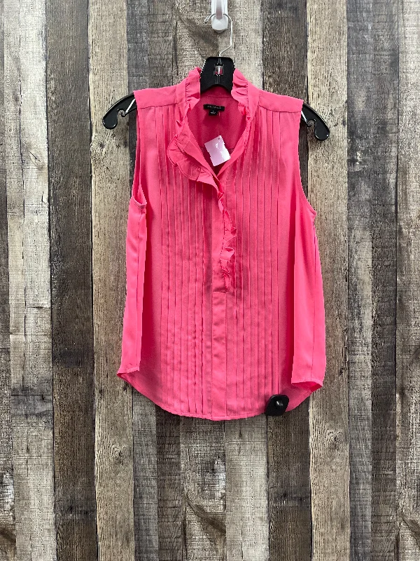 Hot Deal Pink Top Sleeveless Ann Taylor, Size Xs