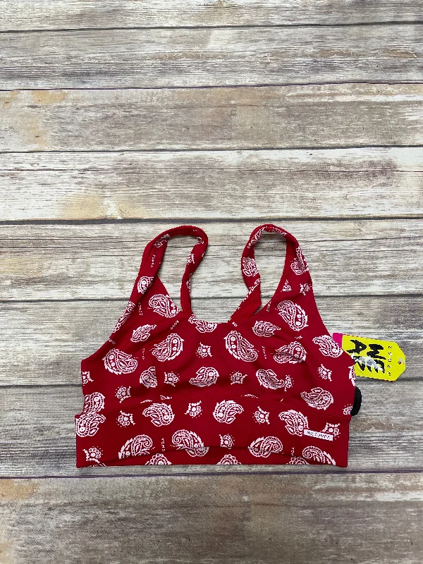 Midnight Madness Red Athletic Bra Cme, Size M