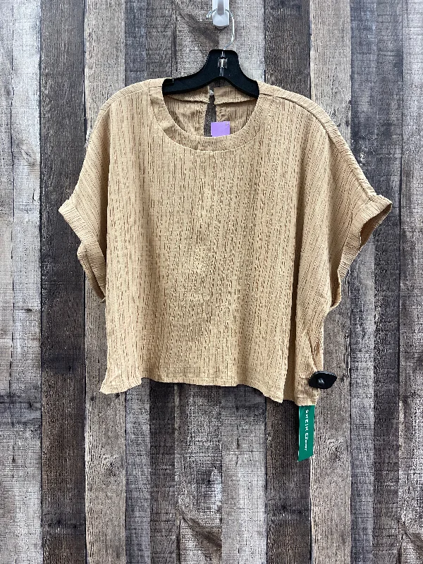 Early Bird Discount Tan Blouse Sleeveless Shein, Size 2x