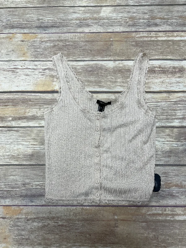 Limited Availability Tan Top Sleeveless Forever 21, Size L
