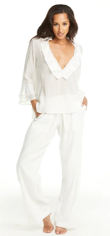 Super Deal Tuscany Voile Women's Blouse