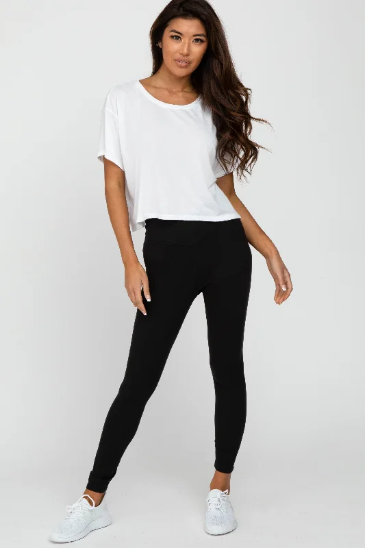 Major Savings Black V-Waist Leggings